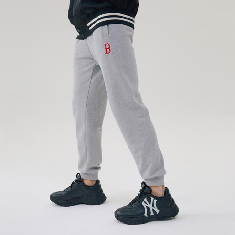 New MLB Knitted Sweatpants Unisex Gray 31TPK1031-43M