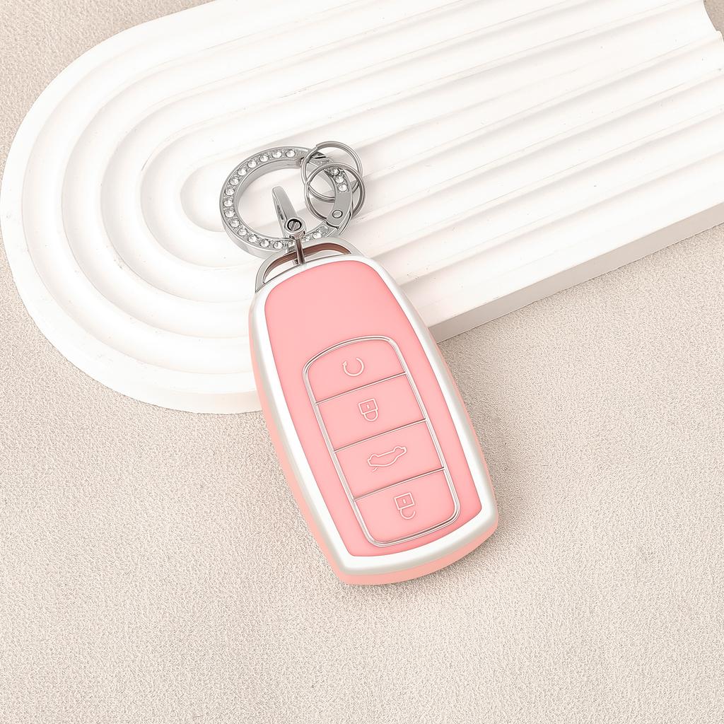 Car Key Cover Case Shell Protector Bag Keychain Keyring  For Chery Omoda C5 5 fx 7 Tiggo 8 PLUS 8 Pro 7 Pro 5 PLUCar Accessories