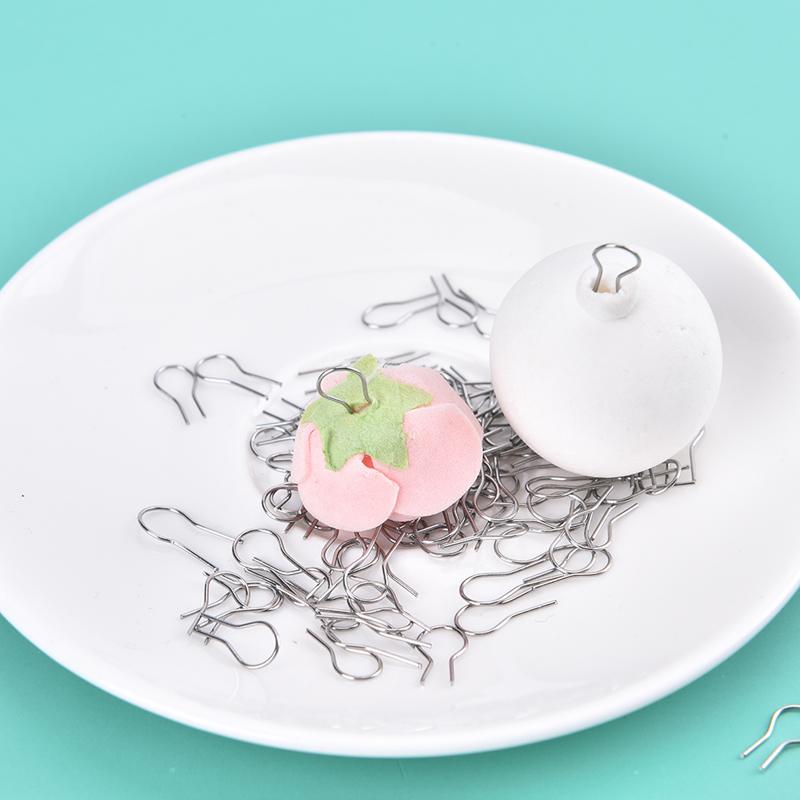 100 buc. Rezistență la temperaturi înalte Sârmă de tungsten Cârlig de agățat pentru ardere Inele de legătură