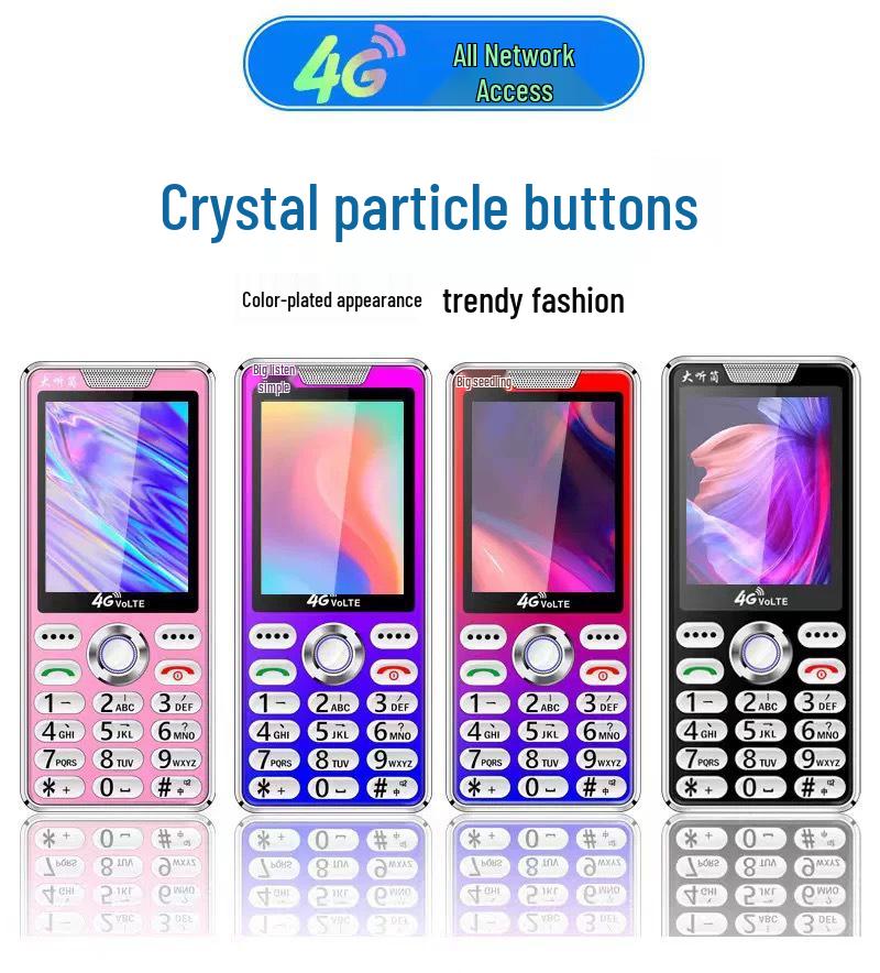 5G Senior Phone with Crystal Buttons - Loud, Large Screen Mobile for Seniors