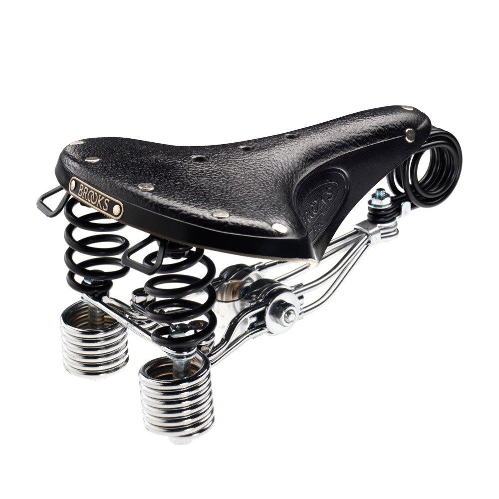 

BROOKS Leather Saddle with Double Model B135 BLACK Japanese Springs, Comfort-focused [Official Product] чёрный