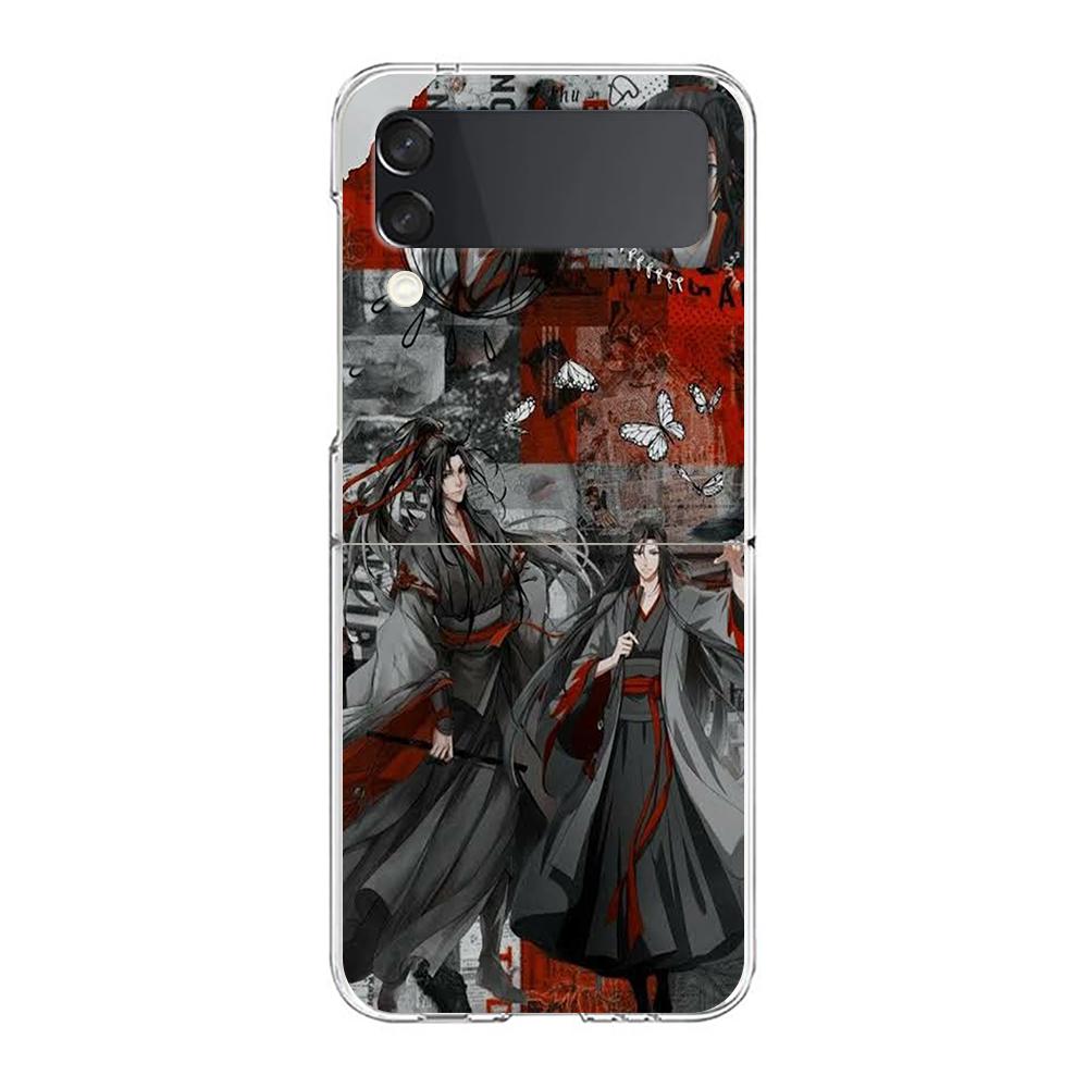 Anime Mo Dao Zu Shi Wei Wuxian Clear Phone Case For Samsung Galaxy Z Flip 4 Thin High Hard Shell on For Galaxy Z Flip 3 5G Cover