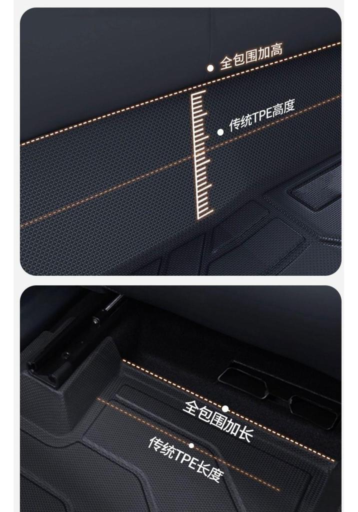 Geely Xingyuan TPE Youth Edition Floor Mats & Dream Carpet Trunk Mat Set - Full Coverage for 26 Models