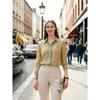 New Elegant Office Ladies Shirts Fashion Printed Women Blouses Long Sleeve Tops Blusas Mujer