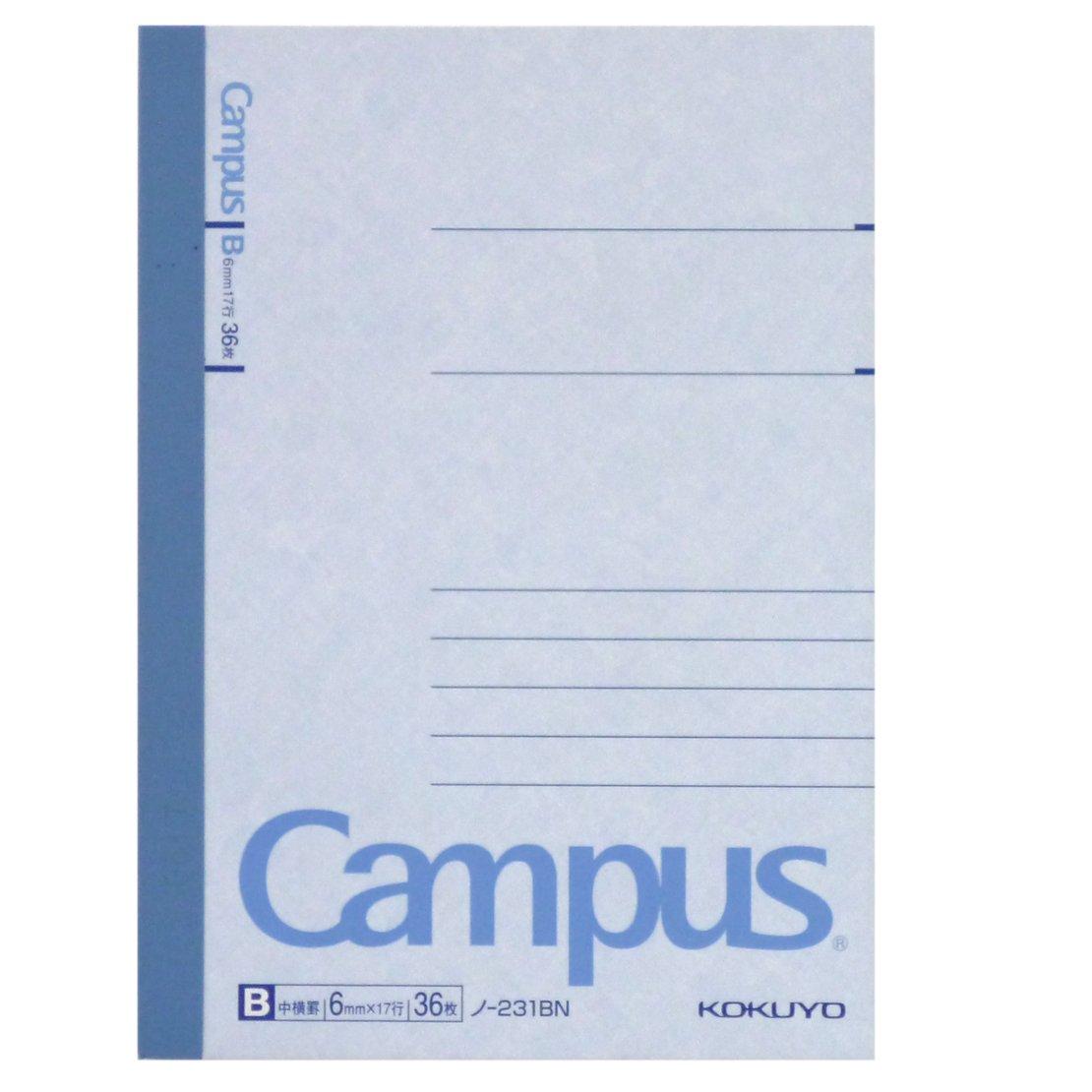 KOKUYO Campus B7 36 Notebook, size, ruled, pages, No-231BN