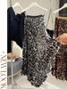 Elegant Leopard Print A-Line Pleated Long Skirt for Women - Spring/Summer Collection