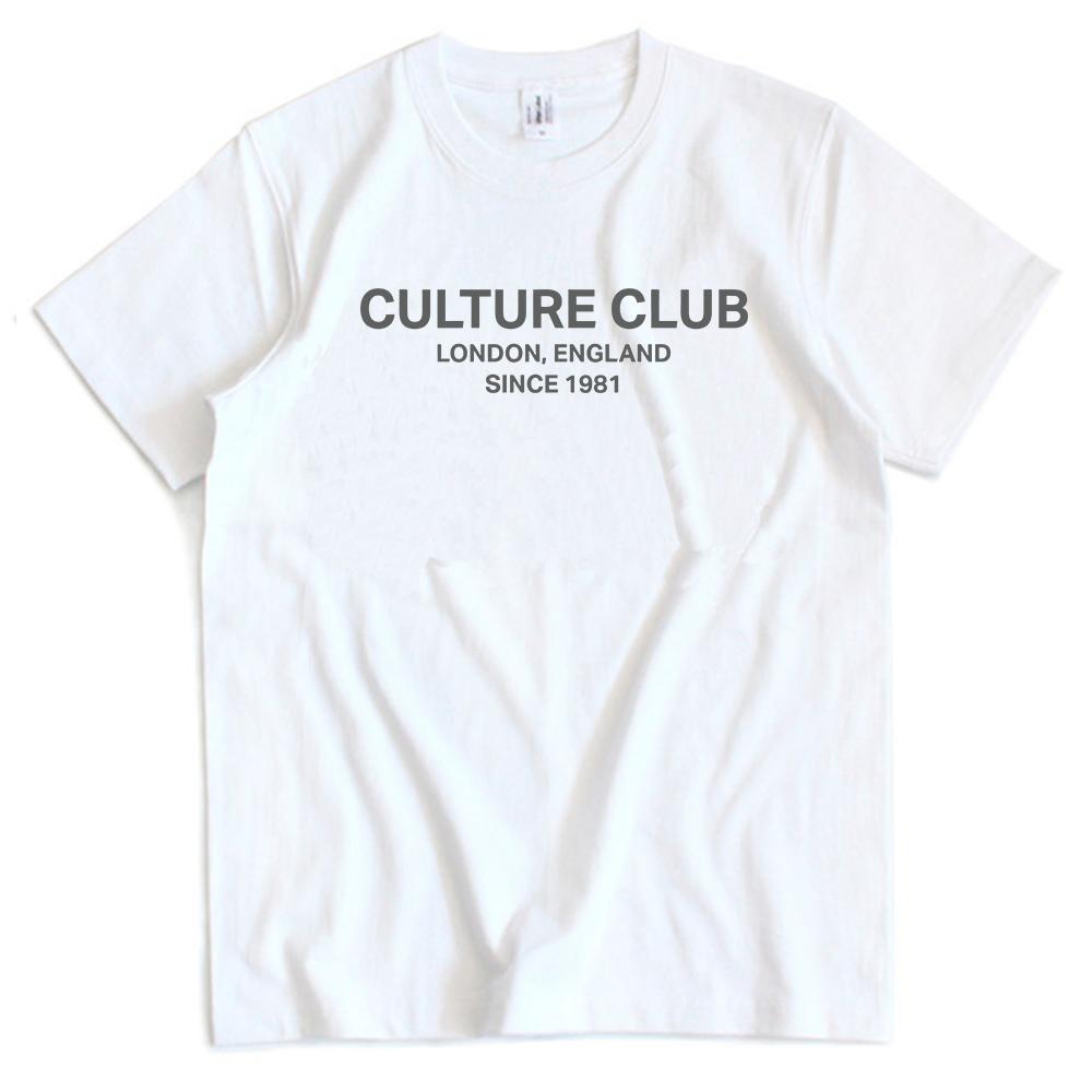 CULTURE CLUB Since 1981 Tshirts Unisex Streetwear Loose Men Women Cotton T-shirt Graphic Print Clothing Male O-neck Casual Tees