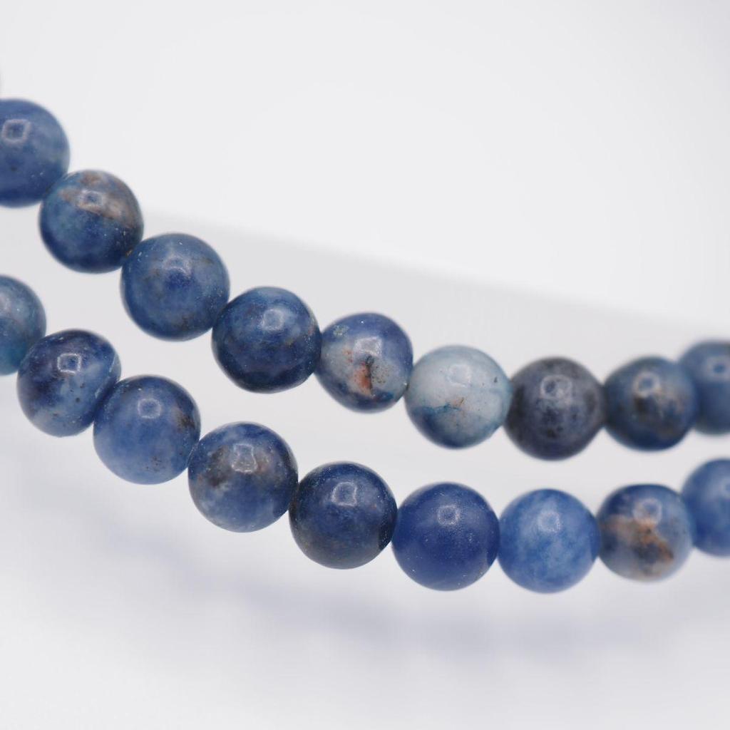 Used X686 Mon Plus Necklace Lapis Lazuli Design Silver Color December Birthstone