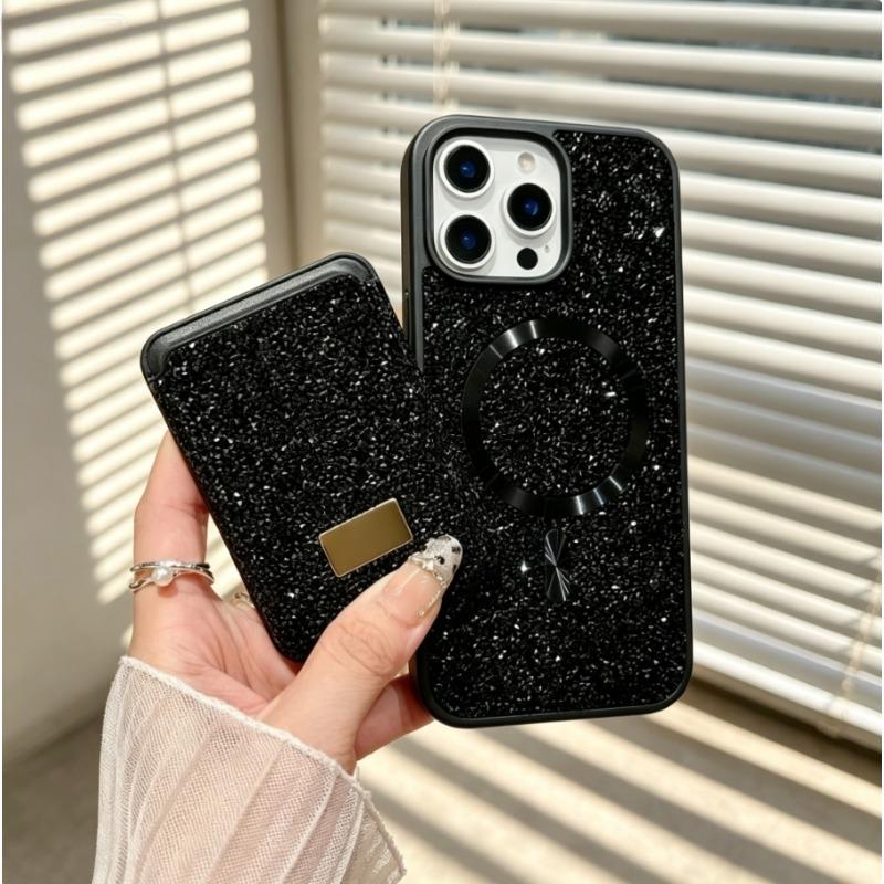 Luksusa Elegants Spīdīgs Strass Case priekš