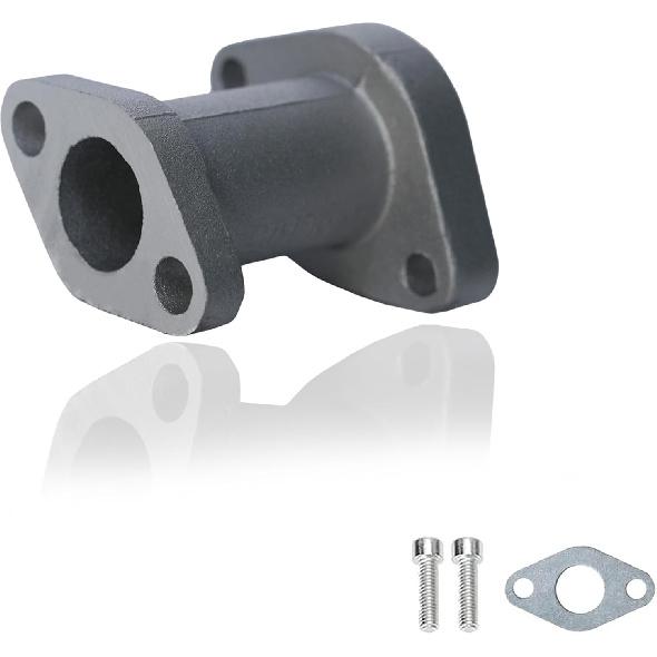 JMCHstore Aluminum Racing Performance Intake Pipe Inlet Manifold for Coleman CT100U CC100X 98cc for FRP GMB100 Mini Bike, for Predator 79cc 154F 3Hp