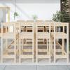 VidaXL 9-piece Garden Bar Set Solid Pine Wood, Bar Set, Furniture Set, Outdoor Bar Set, 3154770