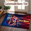 Custom Rug Lamine Yamal Pattern Print Name Text Soft Non‑Slip Floor Carpet for Home Indoor Decoration