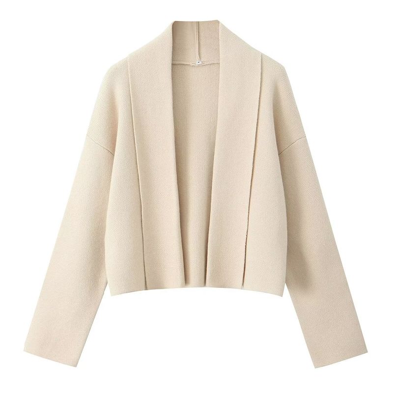 Kaslead New Arrival Women's Clothing Fashion Style Fashion Scarf Collar Knitting Cardigan Shawl