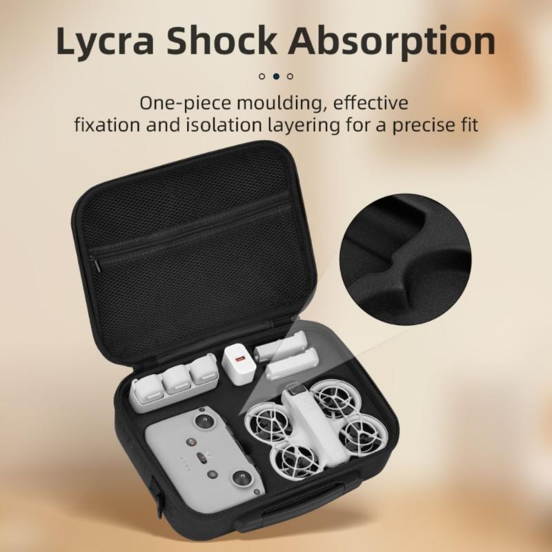 Portable Drones Carrying Case With Inner Compartments, Water Resistant For Drones, Lightweight Design Handbag