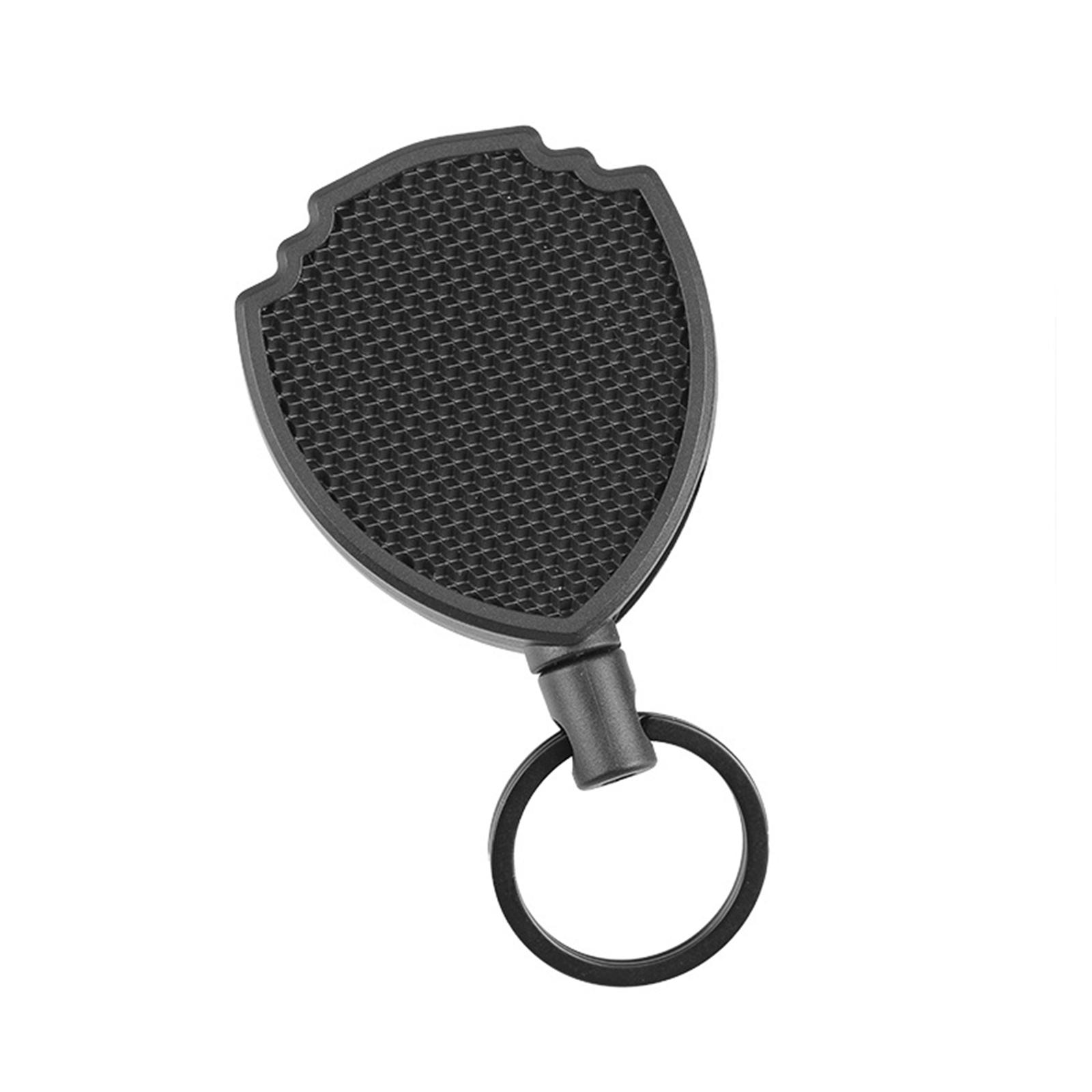 

1 шт. Выдвижной брелок для ключей, многофункциональный карабин, держатель для ключей, держатель для значка, карабин для ремня, держатель для карт C1K3 black-One-size