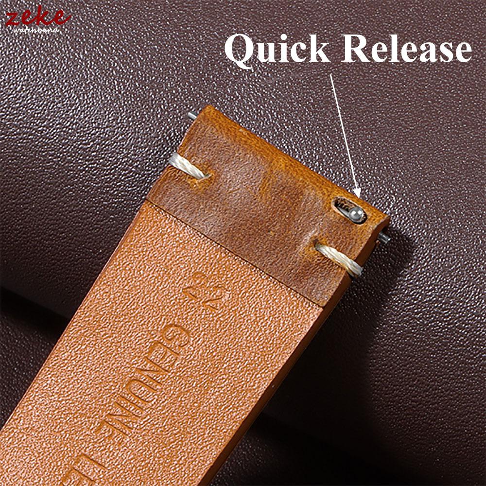 Vintage Oil Wax Leather Watchband 18mm 20mm 22mm 19mm 21mm 24mm Wristband Stitching Cowhide Strap for Omega for Seiko Watch Band
