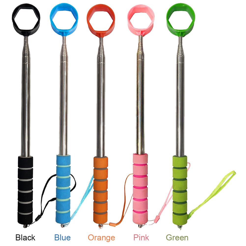 8.86 FT Telescopic Golf Ball Retriever Golf Ball Pick Up Retriever Grabber Non-Slip Handle Claw Sucker Tool Golf Accessories