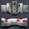 5pcs Canvas Painting Modular Wall Art Animals Lion Family Pictures HD Printed Poster Decor For Home Living Room Modern Unfrmaed