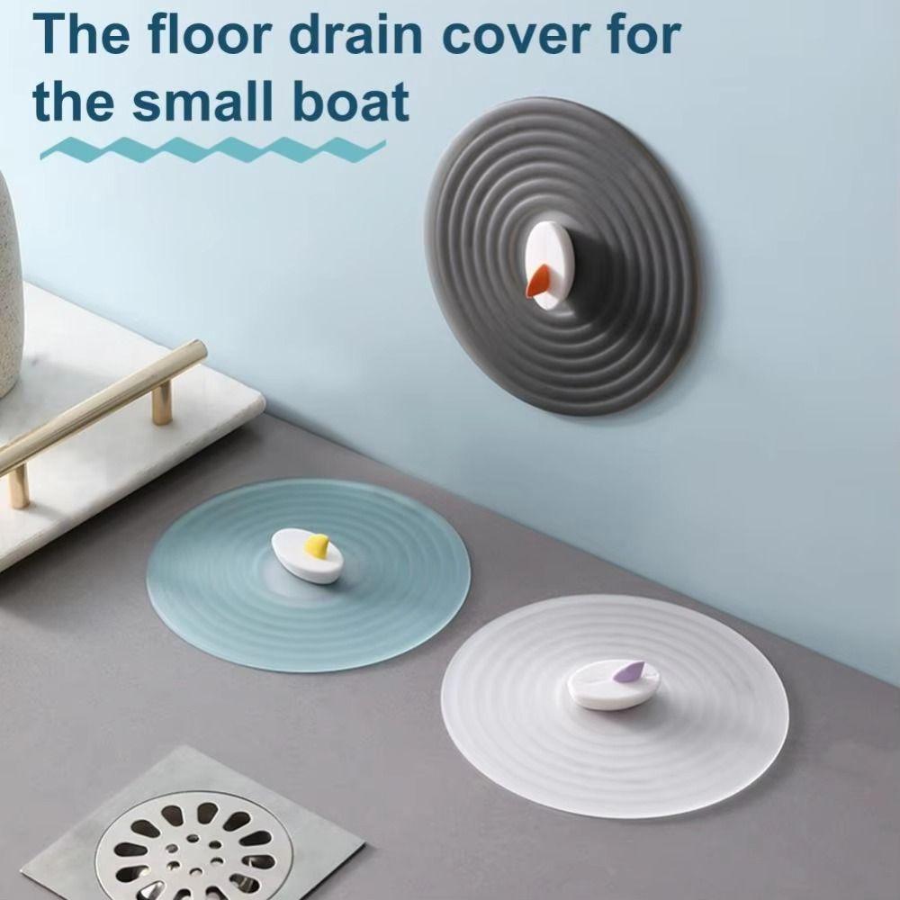 

Insect-Proof Shower Deodorant Pad Anti-odor Drain Mat New Water Stopper Pad білий
