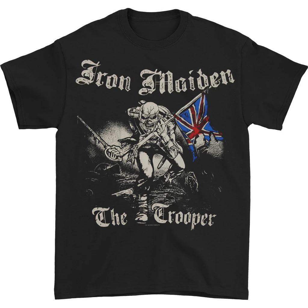 Ir Maiden Sketched Trooper T-shirt High-end Luxury Is for Both Men and Women Top Y2k 2026 Summer Hot Sale