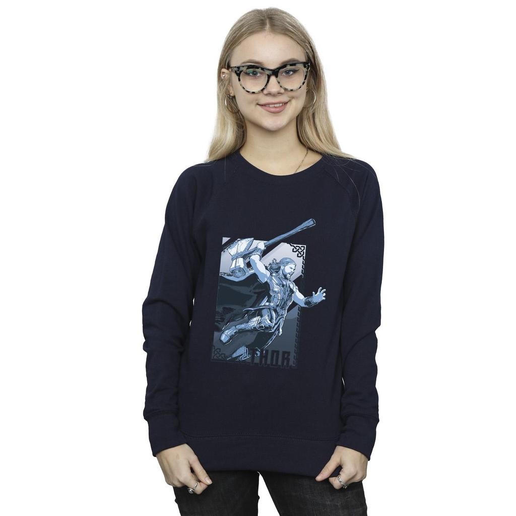 Marvel Womens/Ladies Thor Love And Thunder Attack Sweatshirt