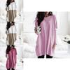 Elegant Women's Jumper Mini Dress Blouse In Vibrant Colors With Two Pockets