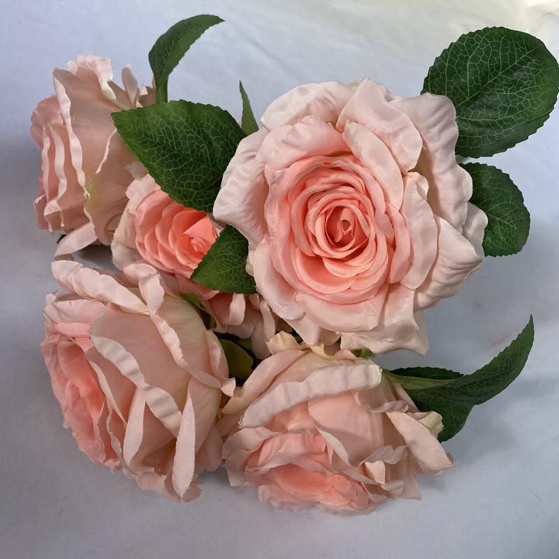 Silk Rose Artificial Flowers Bouquet Wedding Decor Home Photography Floral Prop
