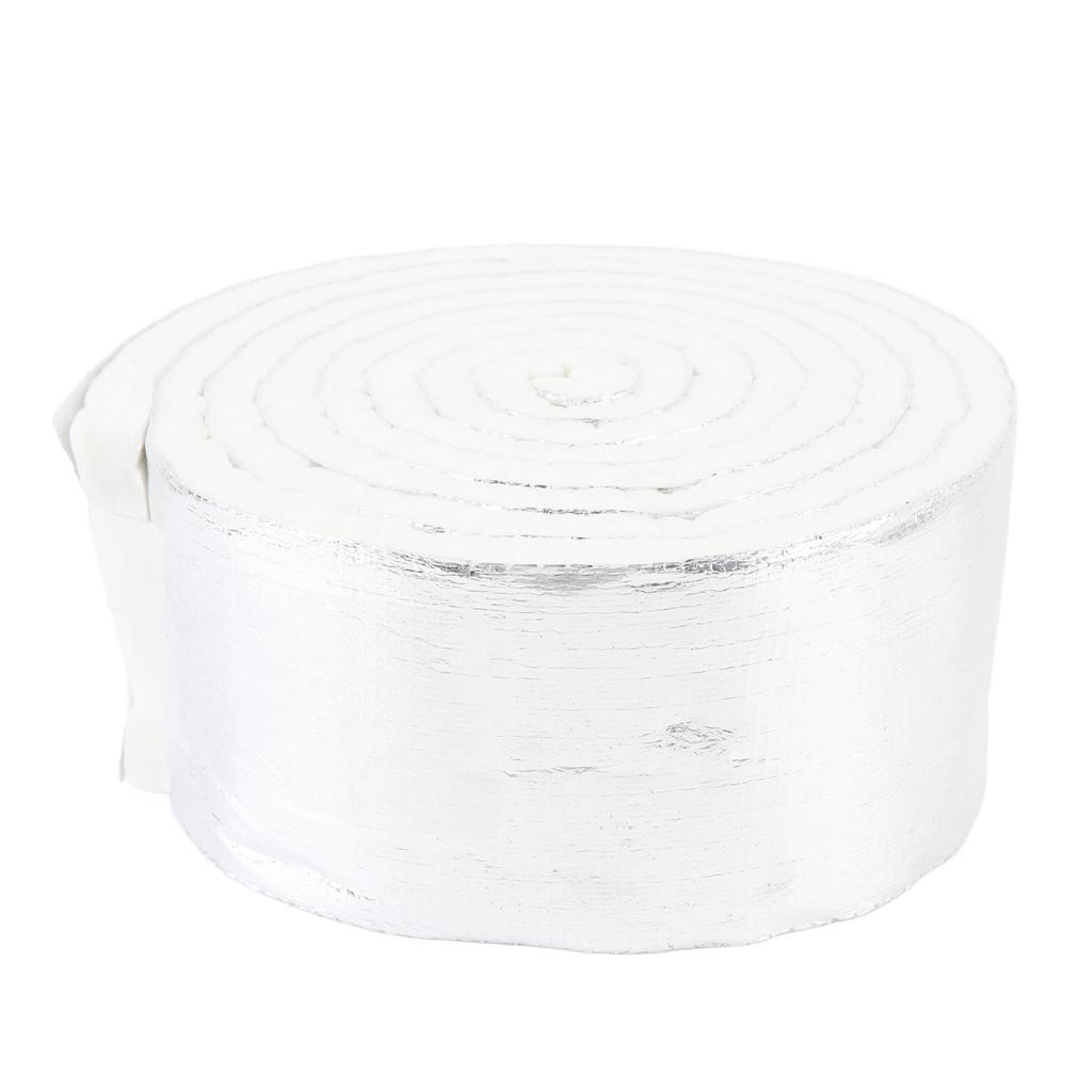 Thermal Insulation Tape 1000 degrees C Heatproof IMPA813872 Aluminum Foil Pipe Wrap Insulated Tape for Auto Parts Home