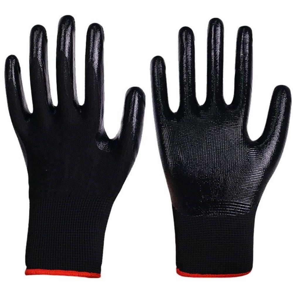 

12pairs Flexible PU Coated Gloves Excellent Grip Non-Slip Gloves Outdoor Activities 12 pairs