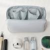 Bolsa de Armazenamento de Maquiagem de Grande Capacidade Impermeável Portátil Bolsa para Batom de Nylon Múltiplas Cores Dividida Cor Macaron Bolsa de Higiene Pessoal