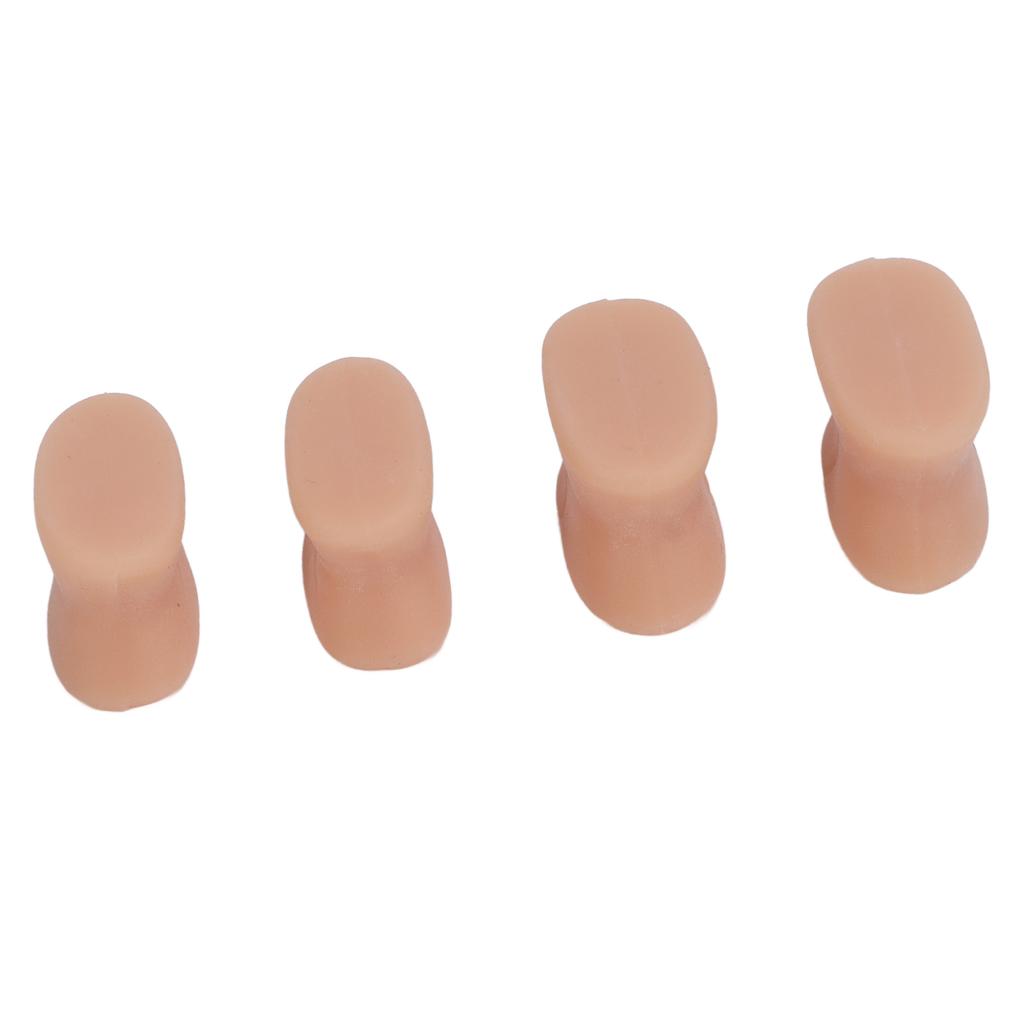 8 Pairs Toes Separator Soft Silicone Relieve Pain Reduce Friction Toes Spacer Bunion Corrector Skin Color