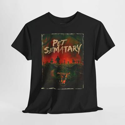 Pet Sematary 1989 Retro Filmplakat Horror Unisex Grafik T-Shirt