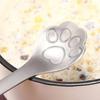 New Product 1PCS Stainless Steel Spoon Creative Gold Dog Cat Paw Claw Hollow Spoon Stirring Spoon Tea Coffee Dessert Spoons Cute Kitchen Tools