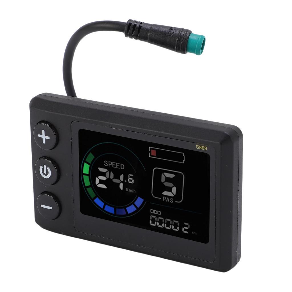S869 Elektrisk Sparkesykkel LCD-skjermpanel med Sprutsikker Kontakt Sykling LCD Kontrollpanel