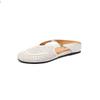 Krazing Pot SheepSkin Mules Round Toe Size 42 Low Heels Slip on Light Shoes Increased Hollow Style Pumps