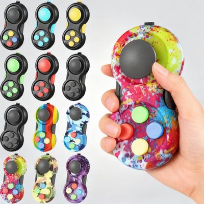 Retro Classic Fidget Pad Controller 8-Function Handheld Game Fidget Toys Packs - Stress Relief Sensory Toys for Kids Adults ADHD