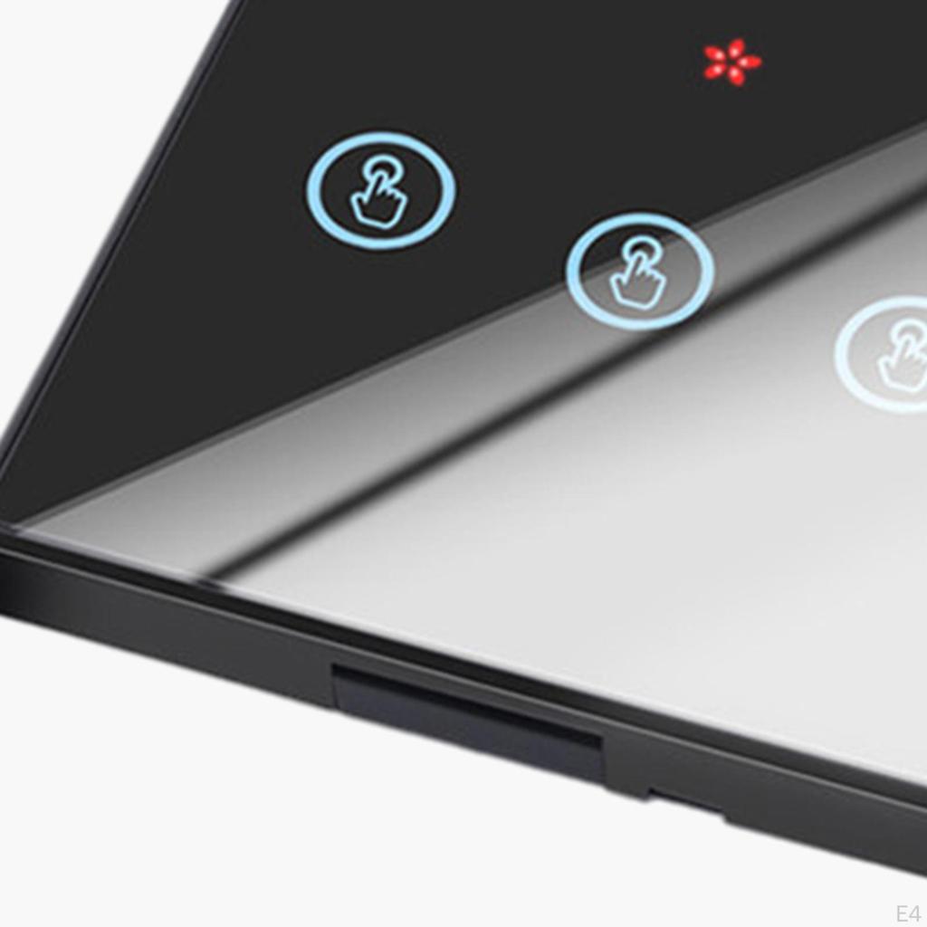 Touch Switch Connection 4 Modes Voice Control Scratch-Resistant Tempered for Home Bedroom Bed