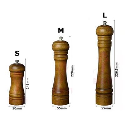 1 Stück Gewürzmühle Mühlenwerkzeuge Manuelle Salz-Pfeffermühle Eichenholz Pfeffermühle Gewürzsalzmühle Mühlenwerkzeuge