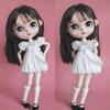 A Pair of Blyth Doll Lace Socks Cute Long White Sock for Blythe Licca Azone OB24 Pullip 1/6 Dolls Accessories Children Gifts