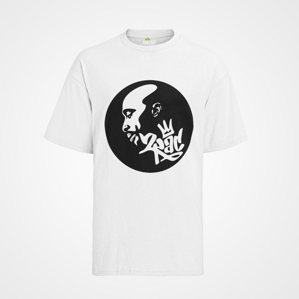 T- Shirt Herren 2pac Hip Hop Logo Tupac Shakur Black Body Biggi Musik Rapper