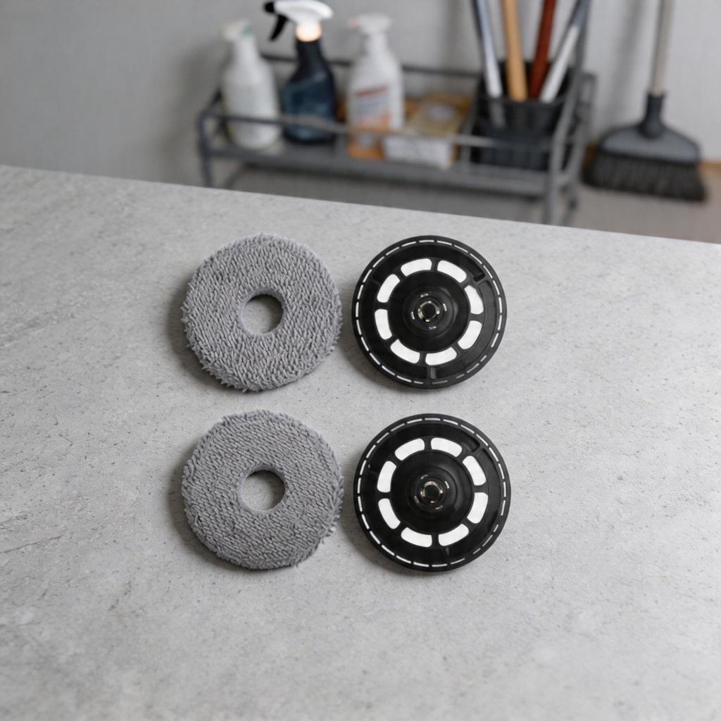Replacement Parts Mop Bracket Kit Mop Pads Kit Microfiber Material