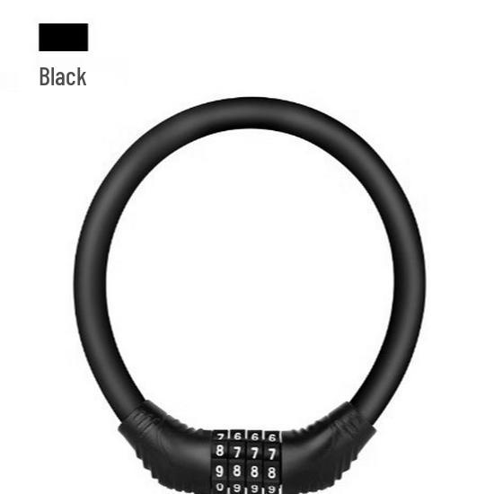 

Compact Anti-theft Ring Lock with Steel Cable for Bicycles, Mountain Bikes, and E-Bikes
