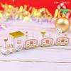 Christmas Cake Decor Ornaments Xmas Train Ornaments Merry Christmas Decor For Home Happy New Year 2023 Kids Favor Gifts
