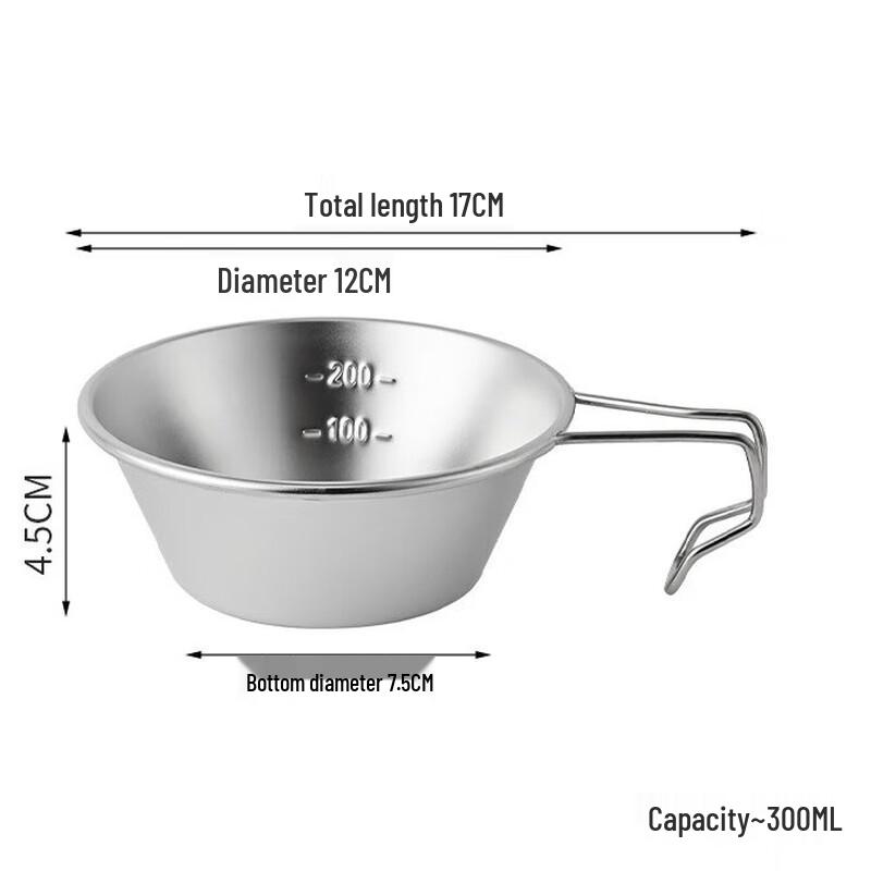 Ruhan Stainless Steel Sierra Cup Set