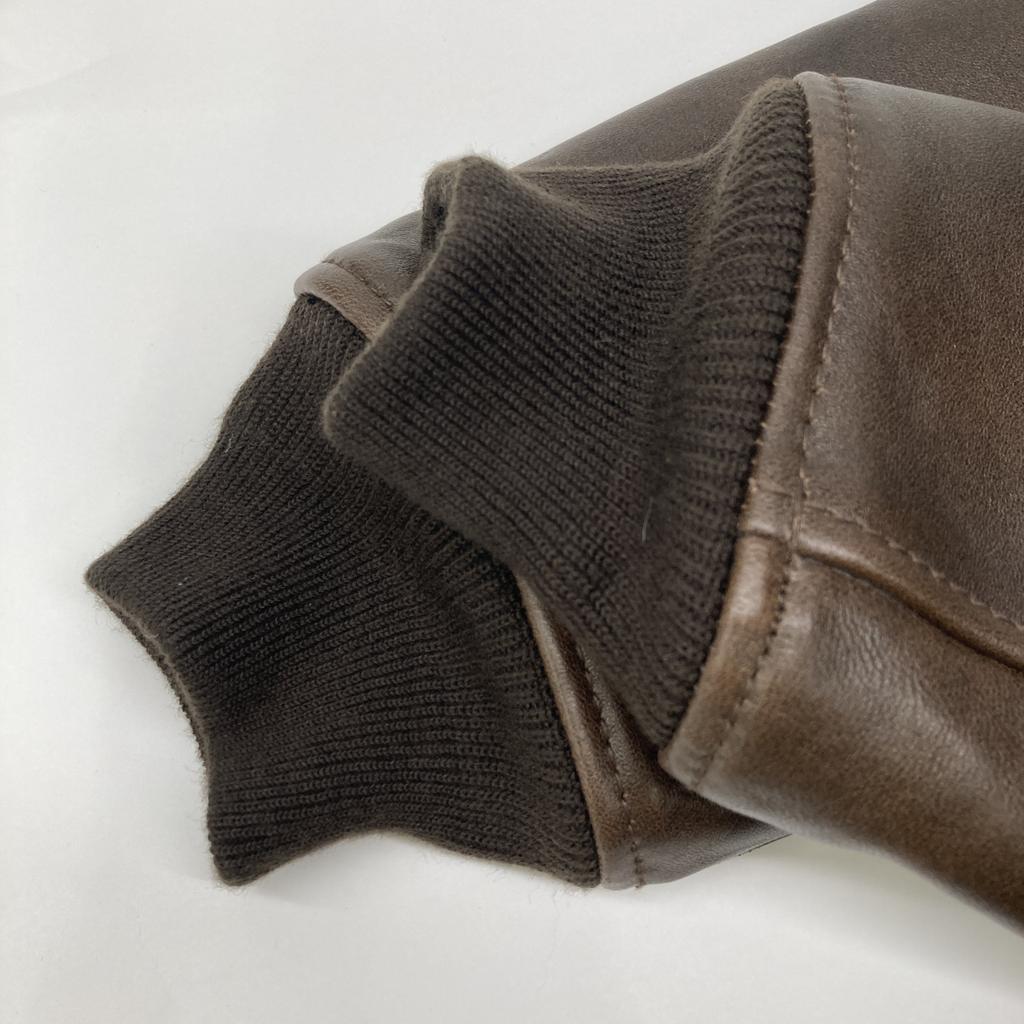 AVIREX 6181013 Brown G-1 Top Gun Flight Jacket Jacket L BrownUsed