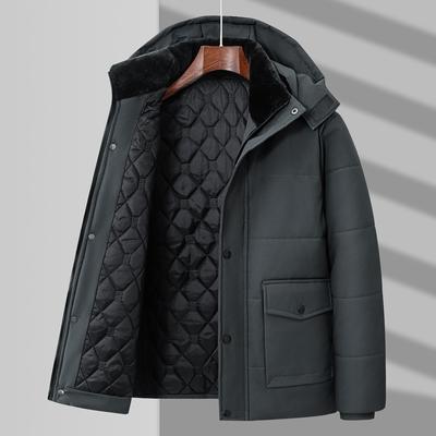Parkas masculinas de inverno lã algodão grosso quente puffer jaqueta com capuz gola fofa impermeável corta-vento casaco acolchoado tamanho grande 8xl