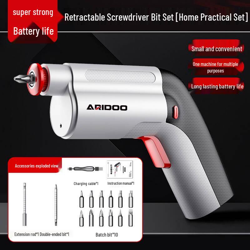 Rechargeable Mini Electric Screwdriver Set with Lithium Battery