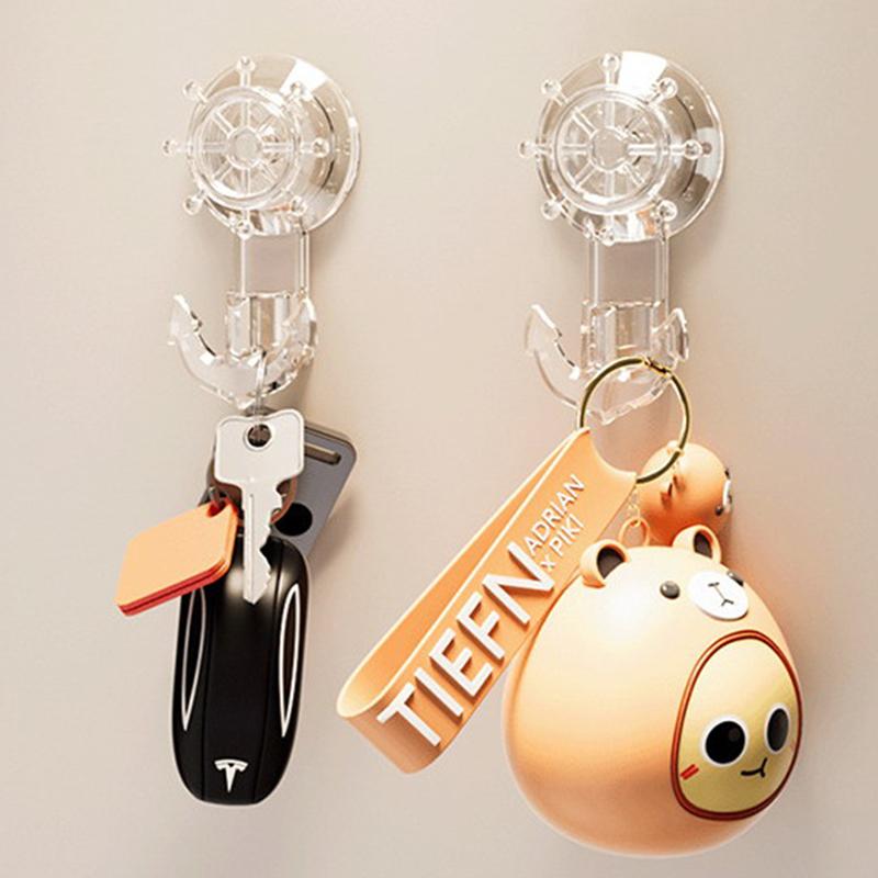 Starker Saugknopf Wandkleber Langlebiger Zuverlässiger Saugknopfhaken Wiederverwendbarer Badezimmerwand Starker Hängehaken Handtuchhalter