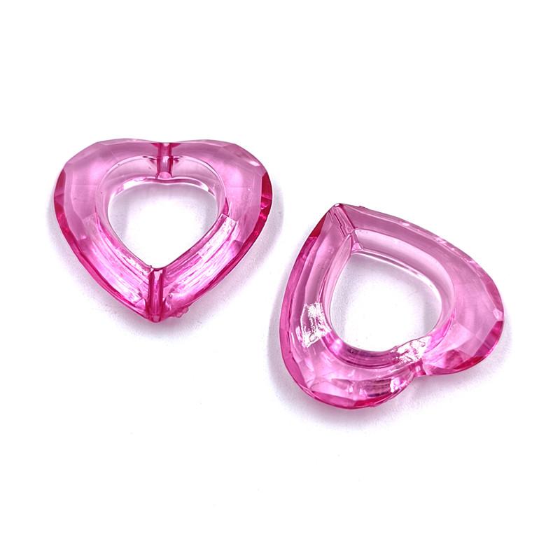 

Свободные бусины акриловые полые бусины в форме сердца 10 шт. для изготовления ювелирных изделий принадлежности ручной работы DIY аксессуары ярких цветов ручной работы розы красного