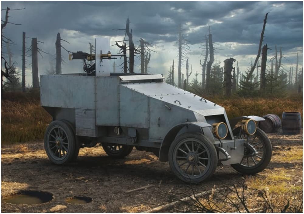 Copperstate Models 1/35 French 1914 Armored Car Type ED Plastic Model Kit COP35013 (Colored)